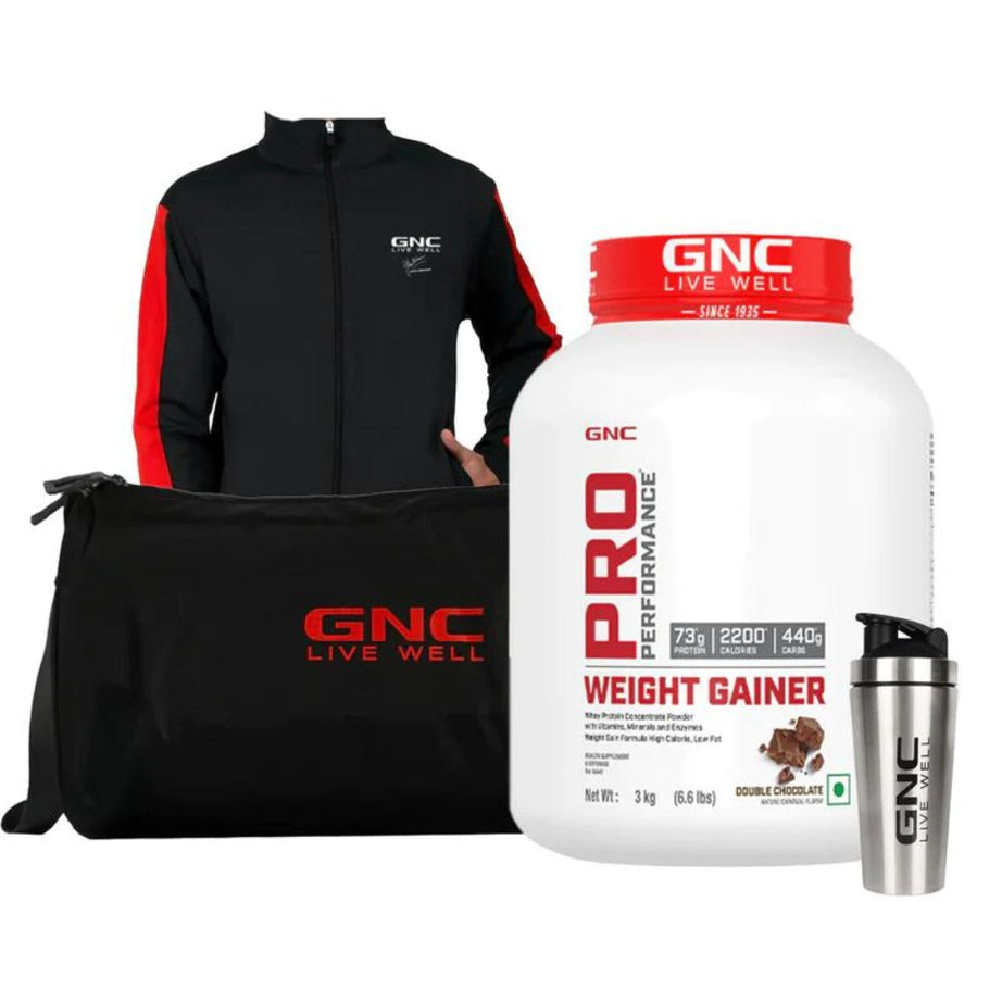 GNC Pro Performance Weight Gainer 3KG with Gym Kit